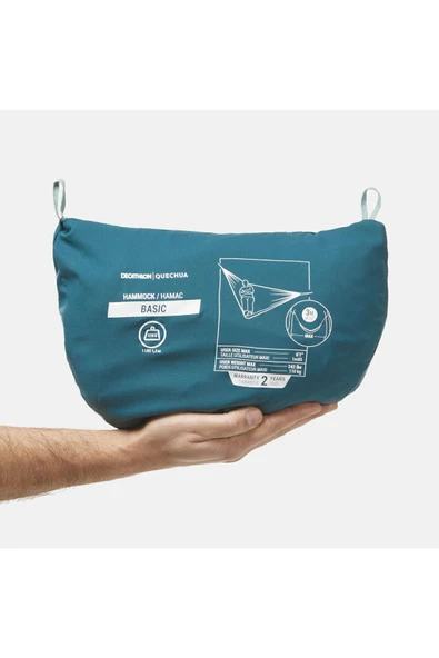Decathlon Quechua Hamak - Tek Kişilik - 300 X 150 Cm - Mavi - Basic - 3