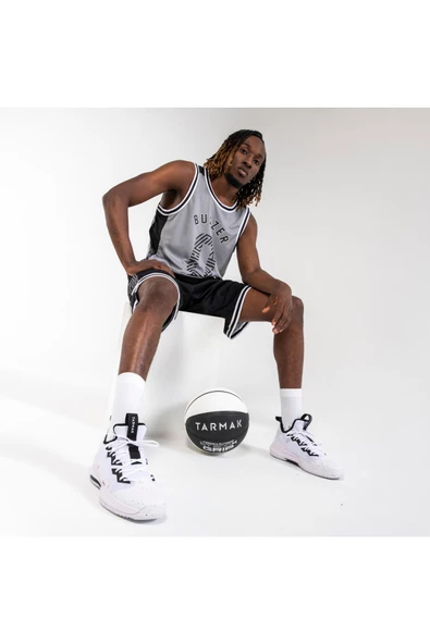 DECATHLON Yetişkin Basketbol Ayakkabısı - Siyah / Beyaz - Fast500 - 7