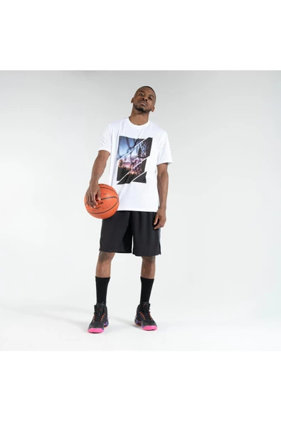 DECATHLON Yetişkin Basketbol Ayakkabısı - Siyah / Mor - Ss500 - 6