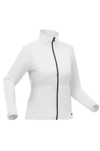 DECATHLON Kadın 3'ü 1 Arada Su Geçirmez Outdoor Trekking Montu - Gri - Travel 100 - 0°c - Resim 3