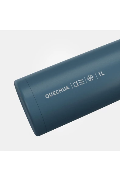 Decathlon Quechua Paslanmaz Çelik Doğa Yürüyüşü Termosu - 1 Litre - Mavi - 3