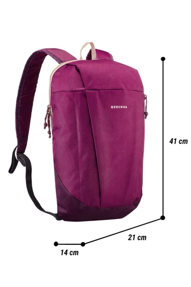 DECATHLON Sırt Çantası - 10 Litre Hacimli - Mürdüm Moru - 3