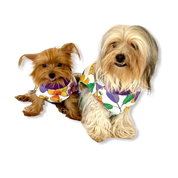 Flower Power Su itici Yağmurluk Köpek Yağmurluğu - 3