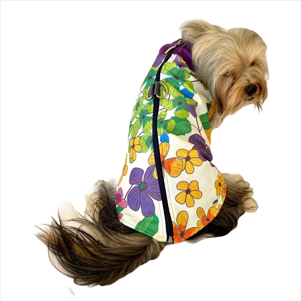 Flower Power Su itici Yağmurluk Köpek Yağmurluğu - 6