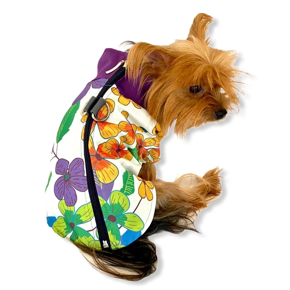 Flower Power Su itici Yağmurluk Köpek Yağmurluğu - 2