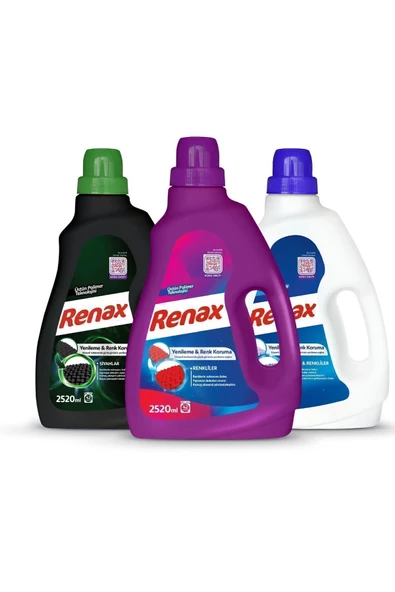 RENAX Sıvı Çamaşır Deterjanı 2520 ml 3 Lü Paket