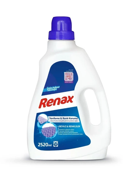 RENAX Sıvı Çamaşır Deterjanı Beyaz ve Renkliler 2520 Ml