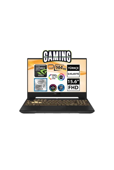 ASUS Tuf Gaming F15 Fx507zc4-hn009a1 I7-12700h 16gb 1tbssd Rtx3050 15.6" Fullhd Freedos Taşınabilir