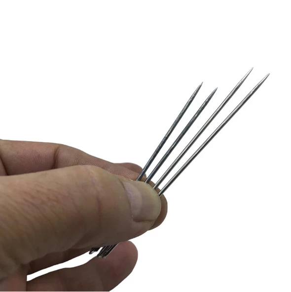 Saraç iğnesi, Deri Dikiş İğnesi Sivri Uç 2 Adet Deri El Aleti - 2