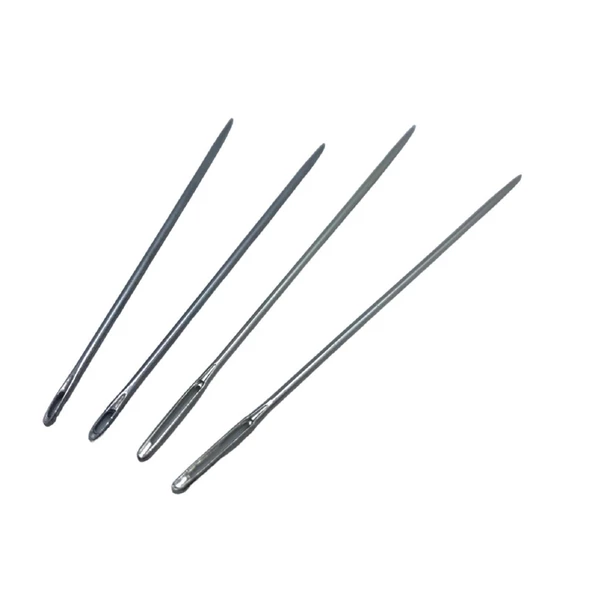 Saraç iğnesi, Deri Dikiş İğnesi Sivri Uç 2 Adet Deri El Aleti - 4