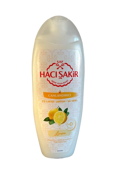 Hacı Şakir Besleyici Etkili 2'si 1 Arada Şampuan + Saç Kremi Limon