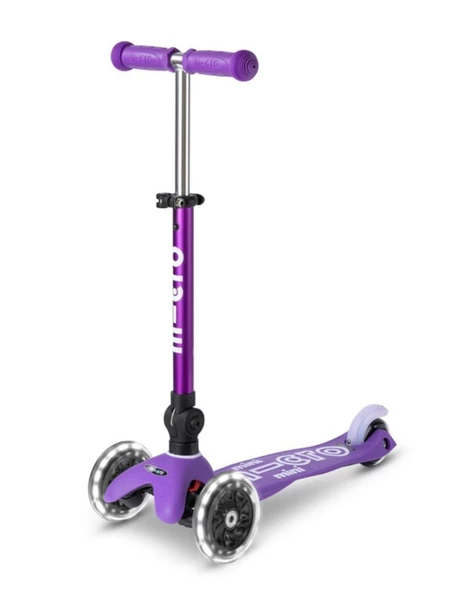 Mini Micro  DELUXE FOLDABLE LED PURPLE Çocuk Scooter MCR.MMD199