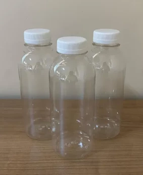 250ml, içecek şişesi, Boş Şişe, DEtox Şişesi, 25 adet, Beyaz kapaklı