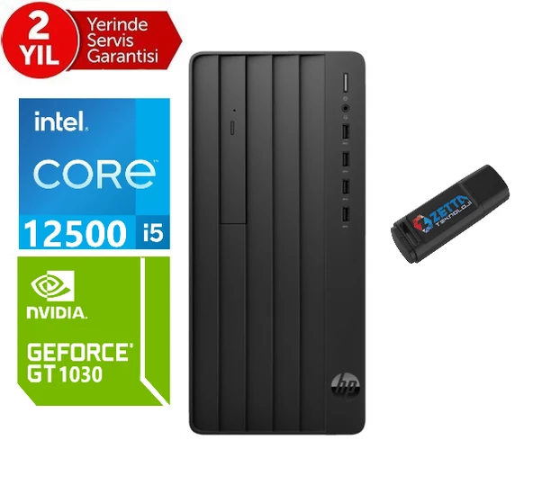 Hp 290 Pro G9 Intel Core I5 12500 32GB 256GB SSD 4GB/GT1030 Freedos Masaüstü Blgisayar 29M9C0AT11+ZETTAUSBBELLEK