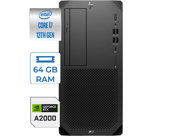 Hp Ws Z2 G9 I7-14700K 64GB Ddr5 512GB SSD 12GB Nvidia Rtx A2000 Windows 11 Pro 88T1N3EA07