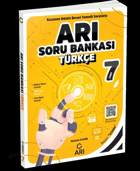 ARI YAYINLARI 7. Sınıf Türkçe Arı Soru Bankası