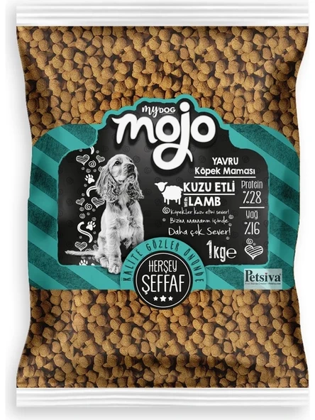 Mydog Mojo Black Kuzu Etli Yavru Köpek Maması 1 kg