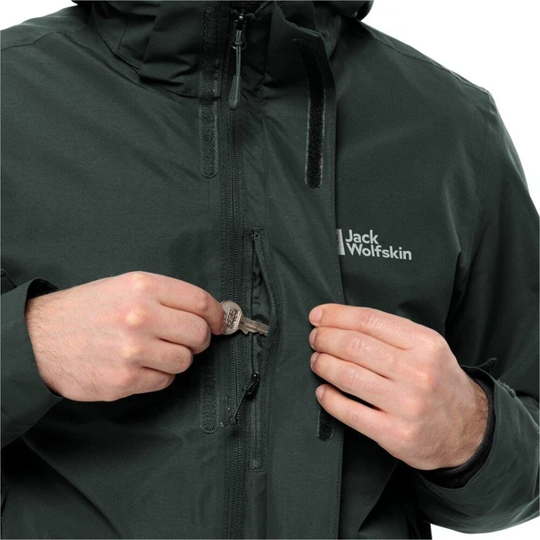 Jack Wolfskin 1116251-4161 Luntal 3IN1 Jkt M Erkek Outdoor Mont - 11