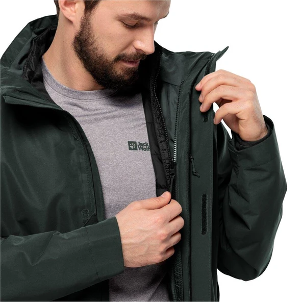 Jack Wolfskin 1116251-4161 Luntal 3IN1 Jkt M Erkek Outdoor Mont - 12