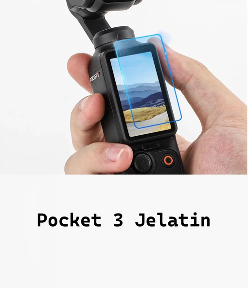 DJI Osmo Pocket 3 Uyumlu ÖN 6 Adet Şeffaf Ekran koruyucu Nano Jelatin - 2