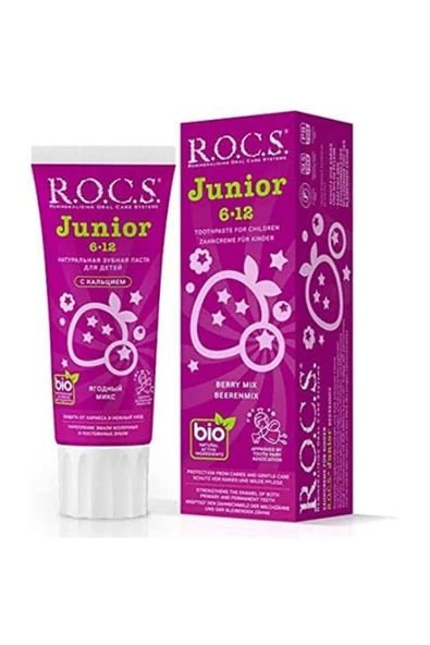 Rocs Junior 6 12 Yaş Diş Macunu Orman Meyveleri Tadında 60 ml