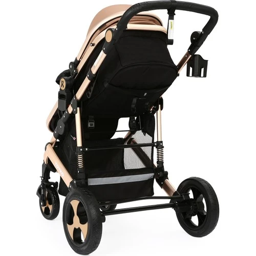 Yoyko Ultimate Travel Sistem Bebek Arabası 3 in 1 Coffee Rose - 5