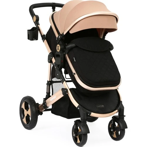 Yoyko Ultimate Travel Sistem Bebek Arabası 3 in 1 Coffee Rose - 2