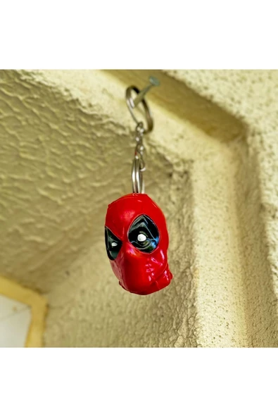 Limon 3D Desing Deadpool Figür Anahtarlık Çanta ve cüzdan süsü