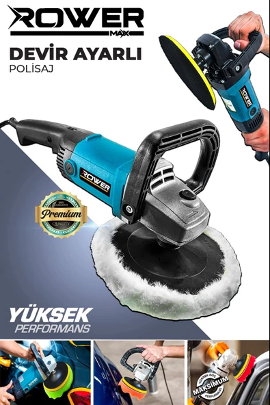 Rowermax Alman Stark 99765VFX 6 Kademe Devir Ayarlı Polisaj Makinesi Zımpara Pasta Cila