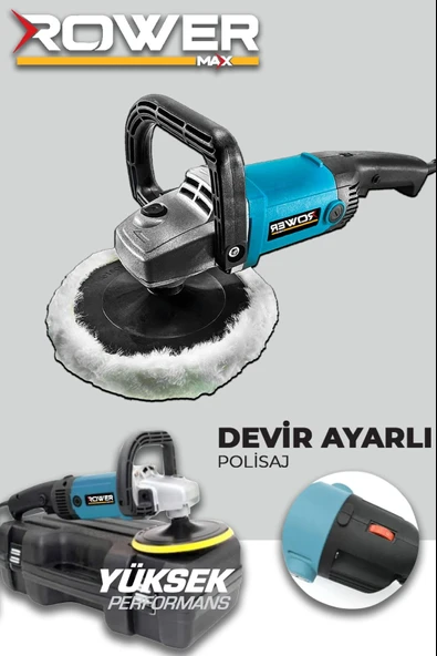 Rowermax Alman Stark 99765VFX 6 Kademe Devir Ayarlı Polisaj Makinesi Zımpara Pasta Cila - 2