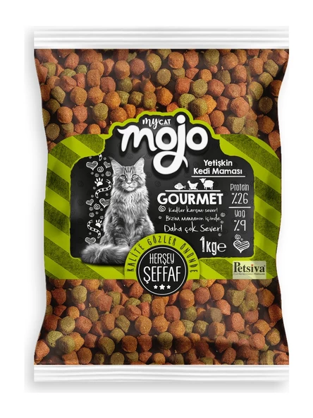 Mycat Mojo Black Gourme Kedi Maması 1 kg