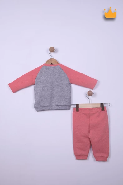 Babyhola 6-24 Ay Vintage Car Erkek Bebek Çocuk Eşofman Takımı 12042 - 7