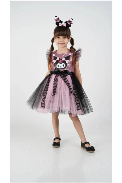 Baskılı UNICORN Kız Elbise 1/4 yaş - 5