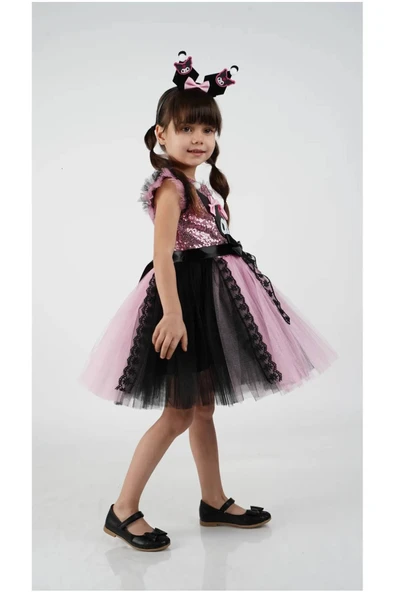 Baskılı UNICORN Kız Elbise 1/4 yaş - 6