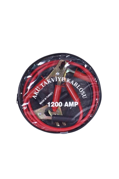 Adıfeks Trafik Seti Tüvtürk Uyumlu + Çantalı Akü Takviye Kablosu 1200 Amper + Oto Çekme Halatı 3,5 Ton - 4