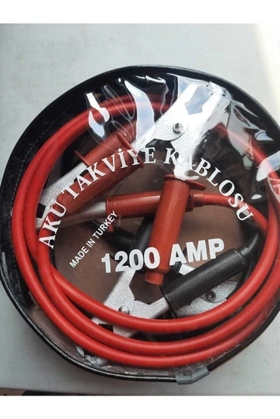 Star 2 Metre Akü Takviye Şarj Kablosu 1200 Amper Çantalı