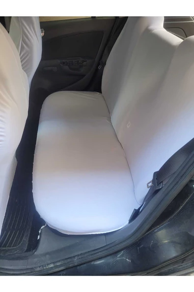 Adıfeks Oto Koltuk Servis Kılıfı Beyaz Turkish Airlines Likralı Esnek Tüm Araç Modellerine Uygun - 3