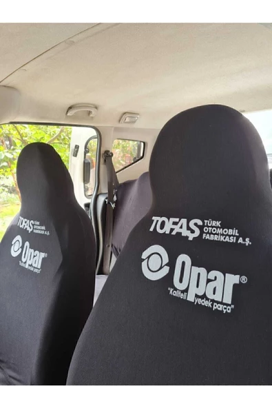 DMR Opar Yazılı Siyah Otomobil Servis Kılıfı Esnek Penye Tüm Araç Modellerine Uygun