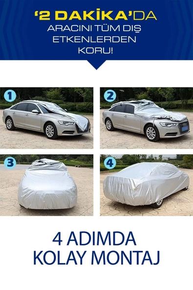 Adıfeks Oto Araba Brandası Seat İbiza Uyumlu Araba Brandası Miflonlu Branda Oto Çadır Örtü - 3