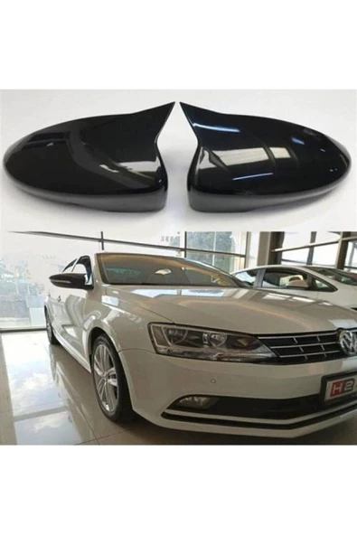 Adıfeks Volkswagen Jetta Mk6 Golf Mk6 Scirocco Passat B7 Ve Cc 2011-2014 Yarasa Ayna Kapağı Parlak Siyah