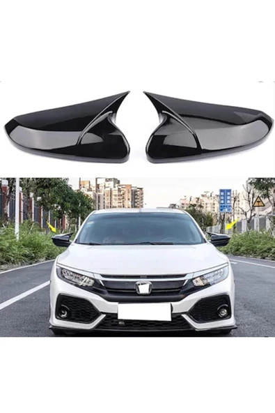 Adıfeks Honda Civic Fc5 Batman Yarasa Ayna Kapağı Parlak Siyah Ayna Kapağı