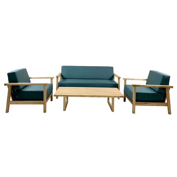 Üsküdar Minderli Tekli Ahşap Koltuk - Bahçe, Balkon Lüx Seri - 2