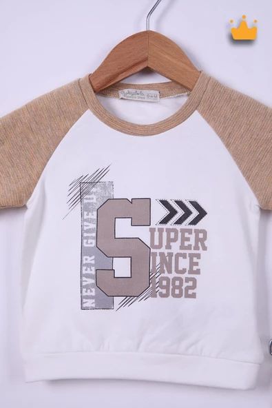 Babyhola 6-24 Ay Never Give Up Erkek Bebek Çocuk Eşofman 12037 - 11