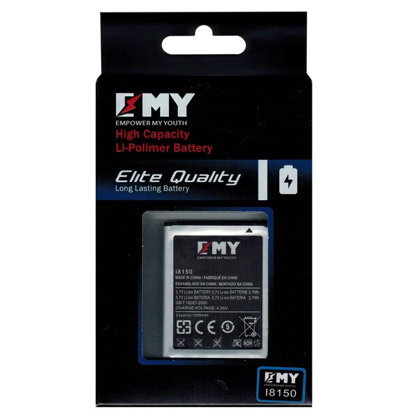 Samsung Galaxy W i8150 Uyumlu EMY Batarya - Resim 3