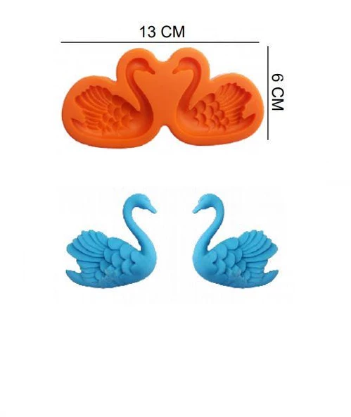ŞEKER HAMUR KALIBI SİLİKON KUĞU 6*13 CM