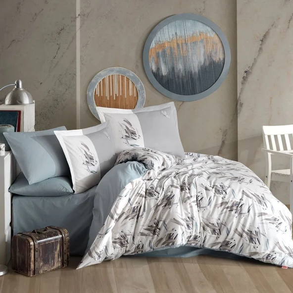 Hobby Estate Taş - Poplin Çift Kişilik Nevresim Takımı ürün görseli