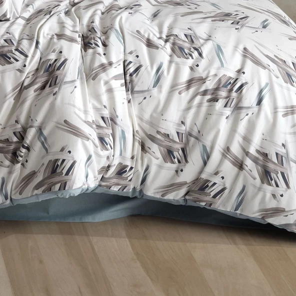 Hobby Estate Taş - Poplin Çift Kişilik Nevresim Takımı - Resim 3