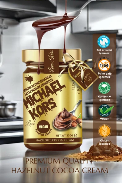 Love Michael Kors Praline Dı Cioccolato Al Latte Pralin Fındık Kreması + Krokan Fındık Ezmesi 330gx2 - 5