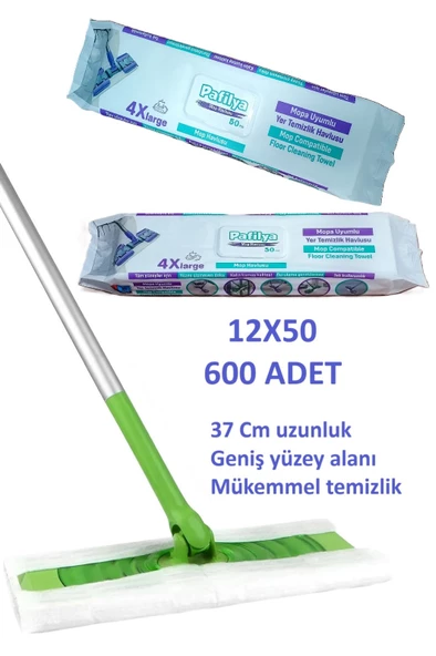 YÜZEY TEMİZLEYİCİ MOP HAVLUSU 12X50 TOPLAM 600 YAPRAK