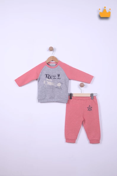 Babyhola 6-24 Ay Sky Erkek Bebek Çocuk Eşofman Takımı 12041